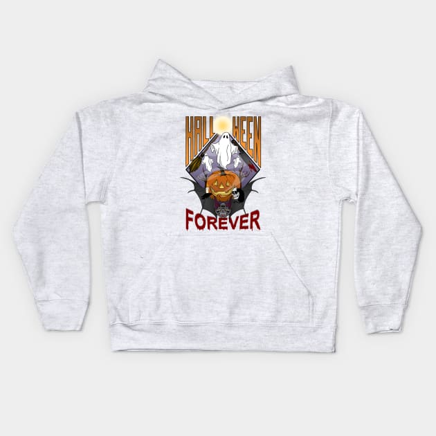 Halloween Forever Kids Hoodie by Screen Fiend Merch